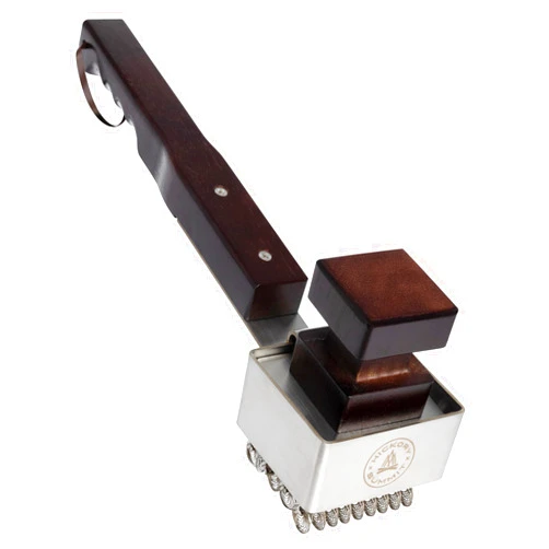 Hickory Summit Steam Grill Brush Bristle-Free – Stainless Steel, No-Wire BBQ Grill Brush - Steams Ice as it Cleans Grates – 3 Lb., Heavy-Duty Cleaning Machine by Hickory Summit