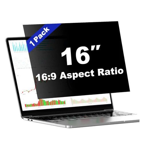 DNZPFU 16 Inch laptop Privacy Screen Shield for 16:9 Widescreen Desktop Monitor,Anti-Blue Light Glare and Anti-Spy Privacy Filter Screen Protector Film