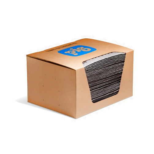 PIG New Pig Fat Mat Absorbent Pad in a Dispenser Box Premium Absorbent Mat – Absorbs 56 oz per pad Box of 50 Super Absorbent Mats MAT2101