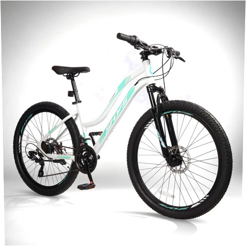 Convend 24/26/27.5 Inch Mountain Bike for Adults & Teens, 21-Speed Pro Gear with Twist Shifter, Dual Disc Brakes & Front Suspension Fork, All-Terrain Tires for City & Trail Riding