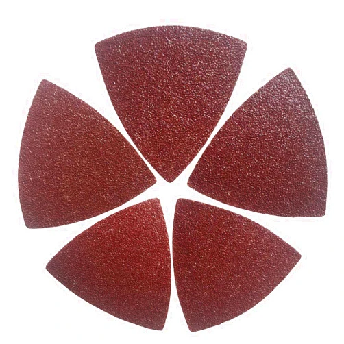 XXGO 60 Pcs 80 Grits 3-1/8 Inch 80mm Triangle Oscillating Tool Sanding Paper for Wood Sanding XG802080