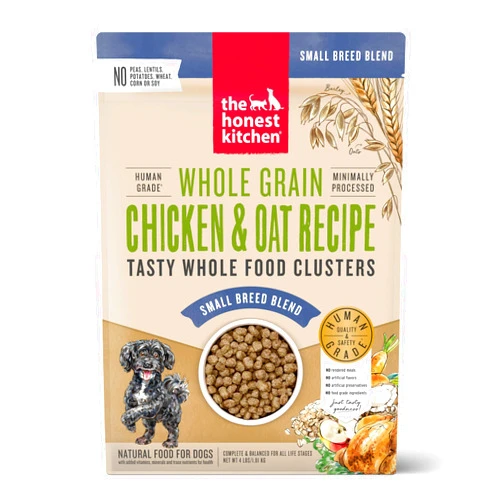 The Honest Kitchen Whole Food Clusters Small Breed Whole Grain Chicken Dry Dog Food, 4 lb Bag