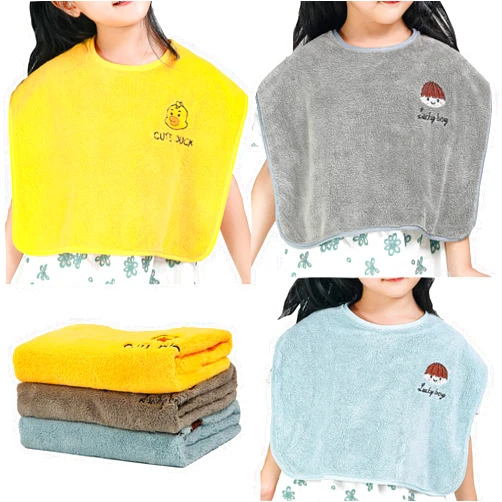 RAXIFU 3 Packed Baby Bibs for Girls or Boys, Toddler Bibs for 2-4 Years Kids eating, the Size 16 