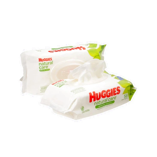 Kimberly-Clark Huggies Natural Care Fragrance Free Baby Wipes, 112 Total Wipes 56 Count Each (Pack of 2)