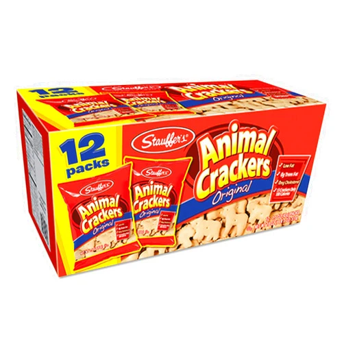 Stauffer's Animal Crackers Original, 1.5 oz (pack of 12), Net Weight 18 Oz