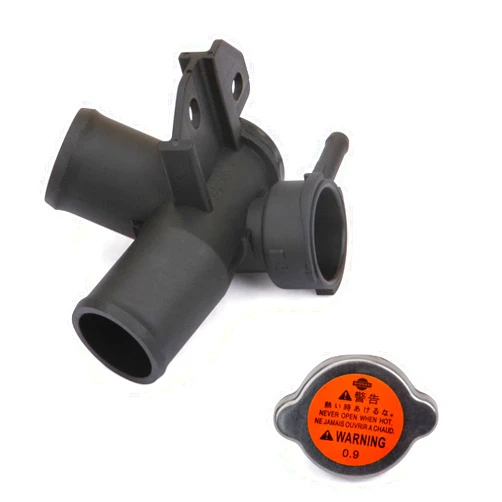 MITZONE Upper Coolant Radiator Filler Neck Water Outlet kit compatible with 2007-2013 Nissan Altima 2.5L Replace 21501-9HA0A