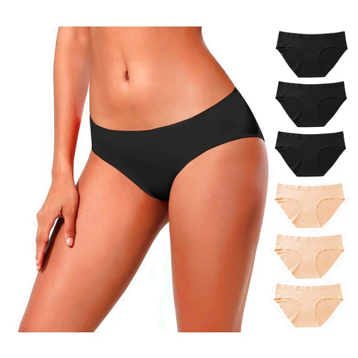 BUBBLELIME XS-XXL Sexy Bikini Panties Women’s Low Rise String Soft Breathable Underwear Bonded No Show (6 Pack&3 Pack&1 Pack)