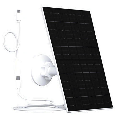 Zivif 7W Solar Panel for Security Camera, USB Solar Panel Compatible with Eufycam 2C/2C Pro/2/2 Pro/E20/E40/E, Solar Panel Charger with USB-C Port, with Micro USB Connector & Rubber Plug