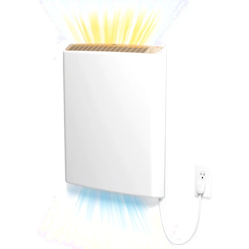 Envi Plug-in Electric Panel Wall Heaters for Indoor Use, Energy Efficient 24/7 Heating w/Safety Sensor Protection, Patented Quiet Fan-less Design, Easy 2-Min Install, Space Heater, Made in USA