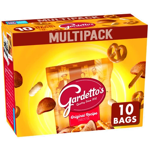 Gardetto's Snack Mix, Original Recipe, Multipack Snack Bags, 1.75 oz, 10 ct