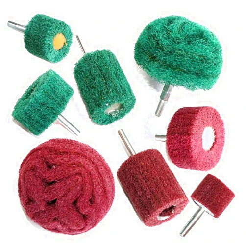 Propol 8PCS Non Woven Abrasive Buffing Polishing Wheel Drill Attachment Set,Scouring Pads Power Scrubber Cleaning Kit