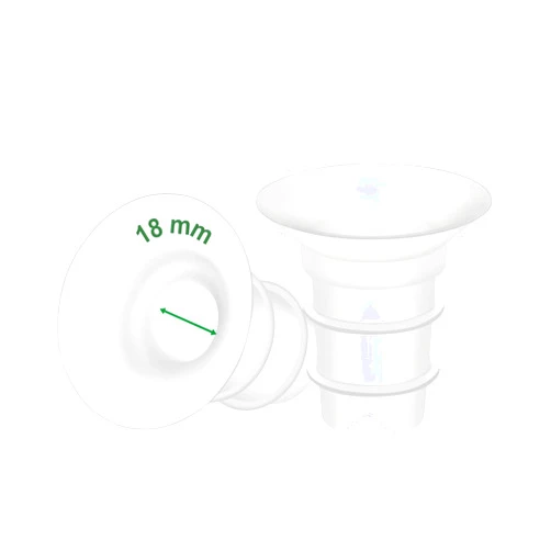 Maymom 18mm Maymom Flange Inserts (Long Plus) Compatible with Freemie 25mm Flanges; Compatible with 24mm Medela PersonalFit Flange, Spectra 24mm Flange, Momcozy S9 Pro/S12 Pro, 2pc/pk