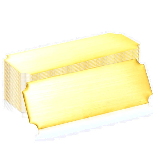 Therwen 30 Pcs Name Plates Laser Engraved Brushed Stainless Steel Plate Personalized Plaque Blank Custom Name Tag Frame Name Label with Adhesive Backing(Gold Notched Corner,1''x 3'')