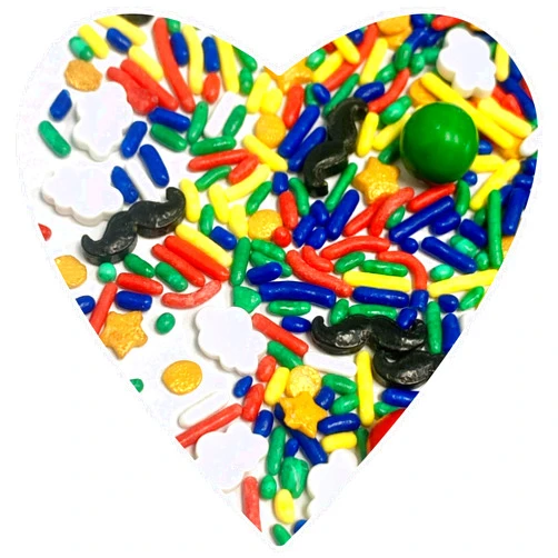 COOL MOM SPRINKLES It's Mario Sprinkles (4 oz.) – Super Mario Birthday Sprinkles for Decorating Cakes, Cupcakes, Cookies & Desserts – Mixed in the USA/Gluten-Free