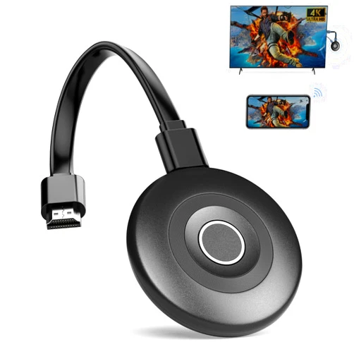 MpioLife True 4K Wireless Display Adapter, Plug & Play, HDMI Dongle 5G+2.4G Wireless Screen Mirroring Cast from Smartphone Tablet Laptop PC to HDTV/Monitor/Projector, Support AirPlay DLNA Miracast