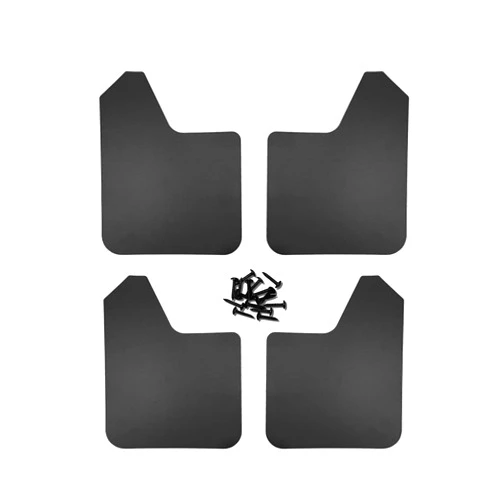 Moioee 4PCS Universal Car Mud Flaps, Vehicles Mudguard Splash Guards Front and Rear Set, Flexible and Bendable Mudflaps Dirty Fenders, Auto Accessories Compatibility with Pickup SUV Van (Black)