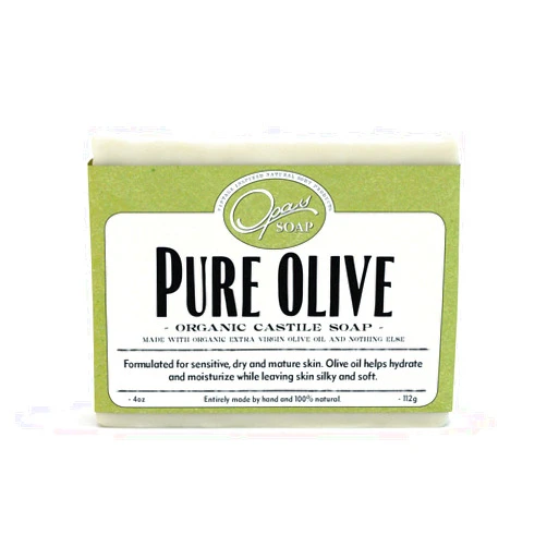 Opas Soap Pure Olive Soap | Organic Extra Virgin Olive Oil | Castile Soap for super Sensitive & Mature Skin| Hypoallergenic, Moisturizes, Anti-aging,