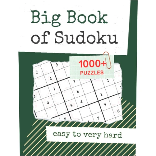 Nicholas Harper Big Book of Sudoku - Easy to Very Hard - 1000+ Puzzles: Sudoku Puzzle Book for Adults With Full Solutions - Large Print