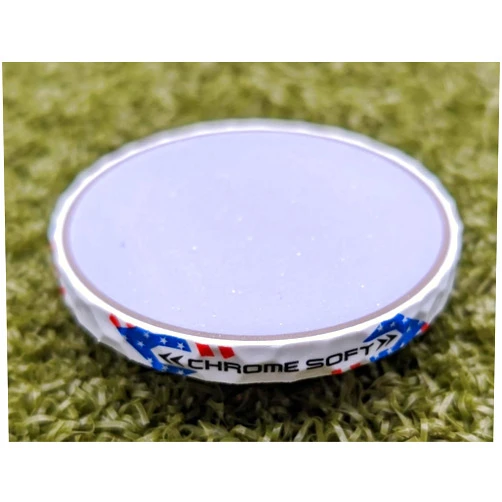 Generic Chromesoft Truvis Limited Edition Golf Ball Marker Cross Section Ryder Poker Chip Style Team USA