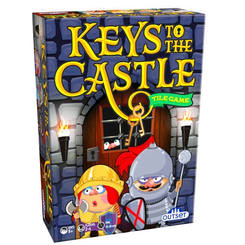 Outset Media Keys to The Castle – Race to The Other Side! – A Build-The-Board Card Game for Families – 2 to 4 Players – Different Every time You Play – Fun for Kids & Adults, Ages 8+ by Outset Media