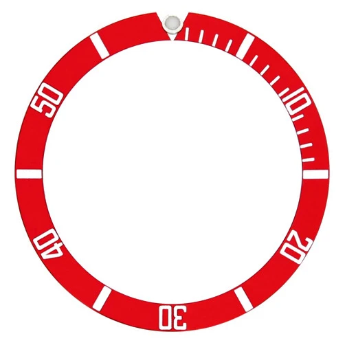 Ewatchparts BEZEL INSERT ALUMINUM COMPATIBLE WITH ROLEX TUDOR SUBMARINER 7928 7922 7016 7016/0 70210 RED