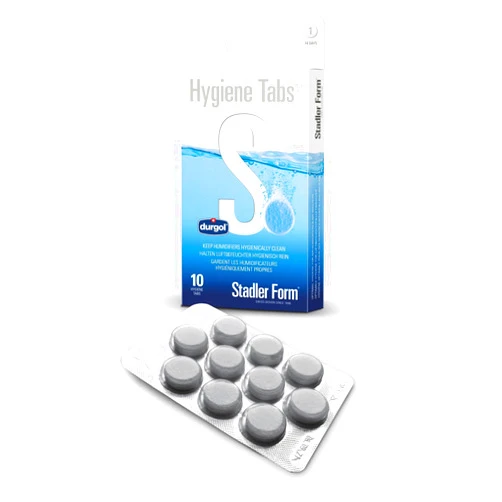 Stadler Form Hygiene Tabs, for humidifiers and air washers, easy to use, biodegradable, 10 tabs for optimum water hygiene and 5 months of humidifier operation