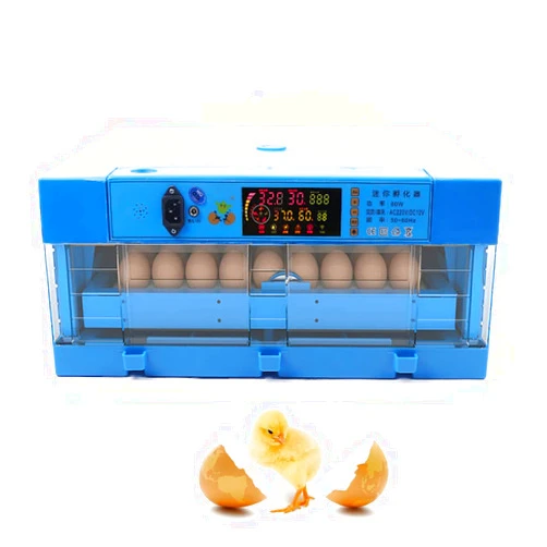 DNYSYSJ Egg Hatching Incubator 64 Eggs Automatic Egg Incubator Fully Automatic Digital Poultry Brooding Machine, Temperature Humidity Control & Automatic Egg Turner, for Chicken, Ducks, Birds & More