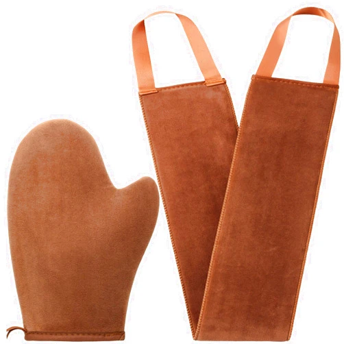 ANSPHIE 2 in 1 Self Tanning Mitt Applicator kit Self Tan Mit Self Tanner Mitt and Back Lotion Applicators for Your Back, Self Tan Mitt, Back Applicator Mitt for Self Tanner, Ultra Soft and Streak Free