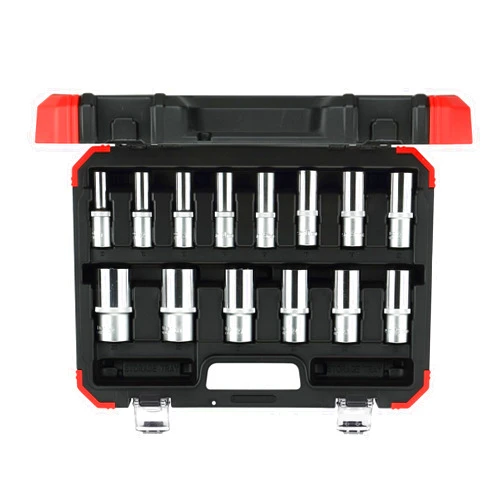 Gedore Red GEDORE R61003114 RED Socket set 44198 Hexagon size10-32mm 14pcs