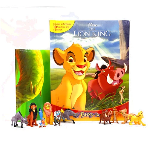 Phidal Publishing Inc Disney Lion King My Busy Books - Storybook, 10 figurines, playmat