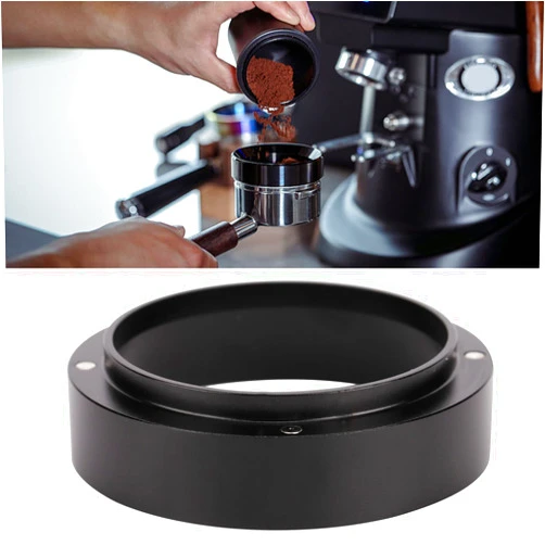 BORDSTRACT Aluminum Coffee Dosing Funnel, Coffee Powder Dosing Ring Funnel with Magnetic Replacement Coffee Maker Accessory for Most Coffee Machine Handles(51MM)