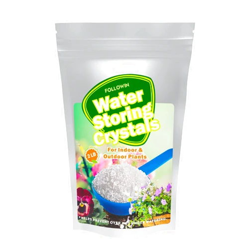 FOLLOWIN Water Storing Crystals Minerals for Indoor & Outdoor Plants 32oz (2LB),Hydrogel Granules Water Absorbing Granules Mix Crystals with Soil to Reduce The Amount of Watering