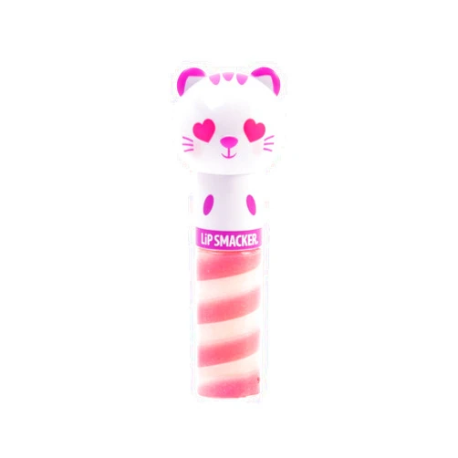 Lip Smacker Lippy Pals Kitty Kitten, Flavored Moisturizing & Smoothing Soft Shine Lip Balm, Hydrating & Protecting Fun Tasty Glossy Finish, Cruelty-Free & Vegan - Sweet Kiwi Kitten