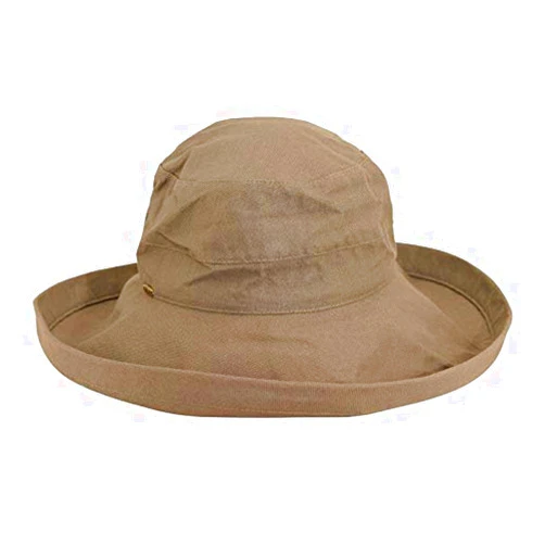 Scala Women's Cotton Hat with Inner Drawstring and Upf 50+ Rating