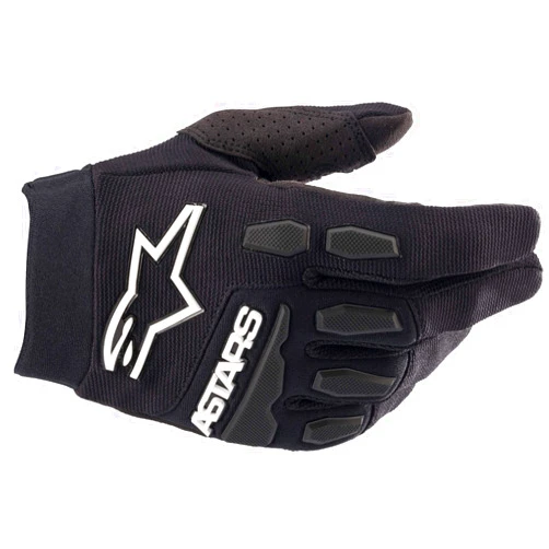 Alpinestars Youth Full Bore Gloves Black/White Md (3543622-10-M)