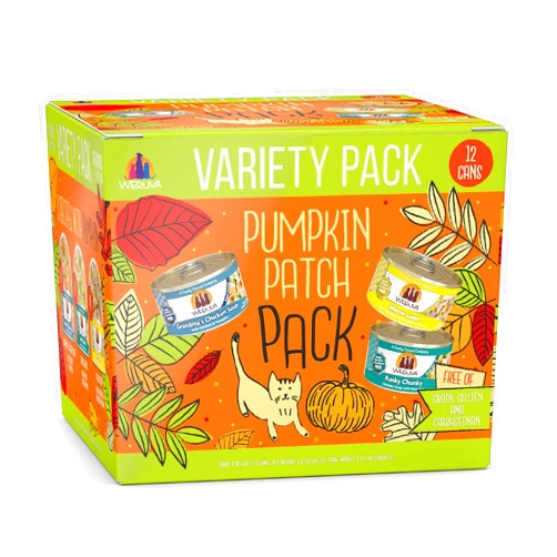 Weruva Wet Cat Food, Pumpkin Patch Pack Variety Pack, 3oz Can (Pack of 12)