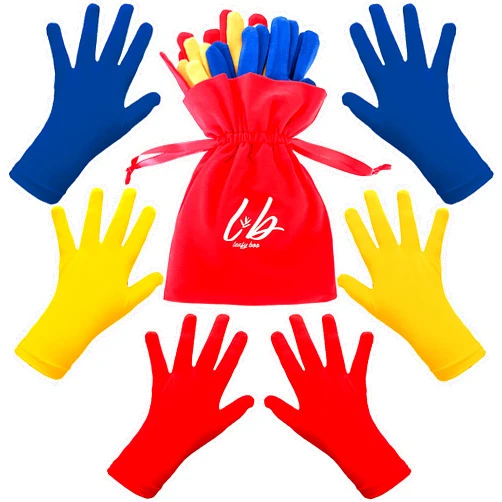 LEAFY BOO Bamboo Gloves for Eczema, Kids Age 8-10, Dry Hands, Moisturizing Gloves for Children Overnight, 3 Pairs