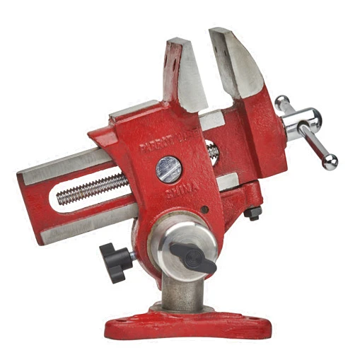 Kings County Tools Ultimate Versatile Work Bench Vise - Table Vise with 2 Axes of Rotation - 4.5” Max Jaw Opening Table Vice Clamp with Offset Arm and Vertical Mount for Woodworkers or Metal Shops by Kings County Tools