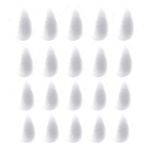Qinlenyan 20Pcs White Foam Eggs Craft Polystyrene Eggs DIY Easter Eggs for Easter Decoration,DIY School Projects, DIY Arts and Craft 6 cm