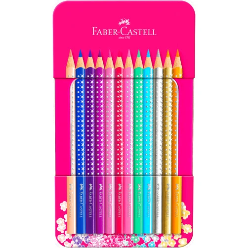 Faber-Castell Sparkle Colour Pencils - Tin of 12