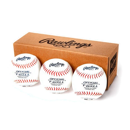Rawlings | Official T-Balls | TVB | Youth/6u | 3 Count | Sponge Rubber Core | Indoor/Outdoor