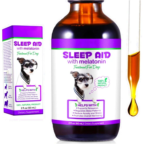 Generic Melatonin for Dogs, Dog Sleep Aid, Dog Melatonin Promote Relaxation, Relieves Separation Anxiety & Travel & Stress Anxiety, Calming for Dogs in Noise, Fireworks, Melaton-in for Dog & Cat