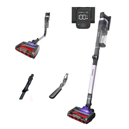 Shark Stratos Cordless Vacuum with Clean Sense IQ and Odor Neutralizer, DuoClean Powerfins HairPro, Includes Duster Crevice Tool & Anti-Allergen Brush, Up To 60 Minute Runtime, Ash Purple, IZ862H