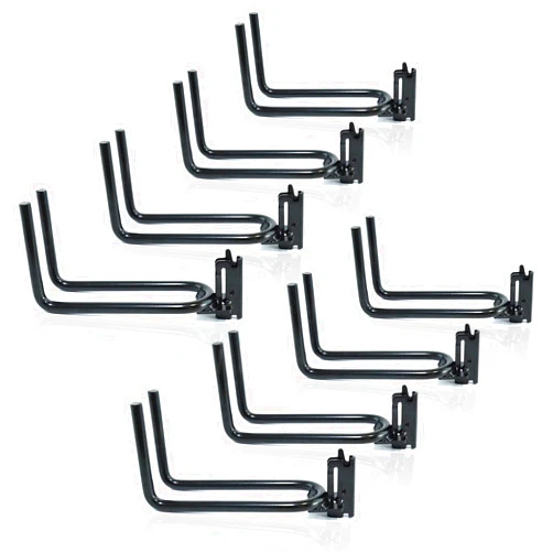 AUTOSwpozo 8-Pack E-Track Heavy Duty Shovel/Tool Hanger, E Track Hooks for Tools, Rakes, Spades in Trailers, Trucks, Workshop and Warehouse with E-Tracks, E Track Accessories Tool Holder