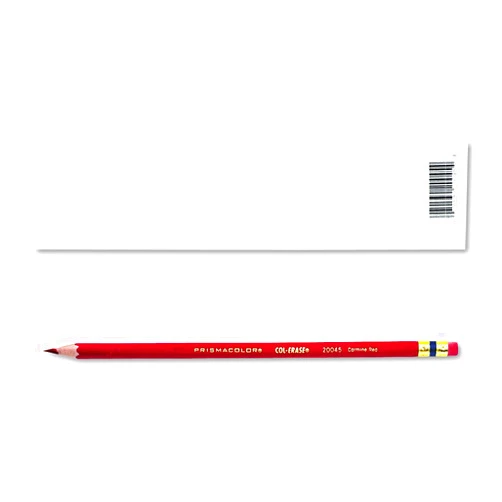 Sanford Prismacolor 20045 Col-Erase Pencil w/Eraser Carmine Red Lead/Barrel Dozen