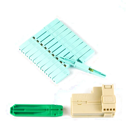 LEITE 10pcs LEITE Fiber Optic Quick Connectors with Tools Fiber Fast Connectors SingleMode/Multimode Mechanical Splice Connectors Adapter for Drop Cable/Server Rack/Patch Panel/Repair of Fiber Cable