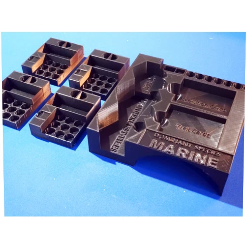 Printables By Caren Insert Organizer with Individual Player Trays for Dominant Species: Marine (Blue)