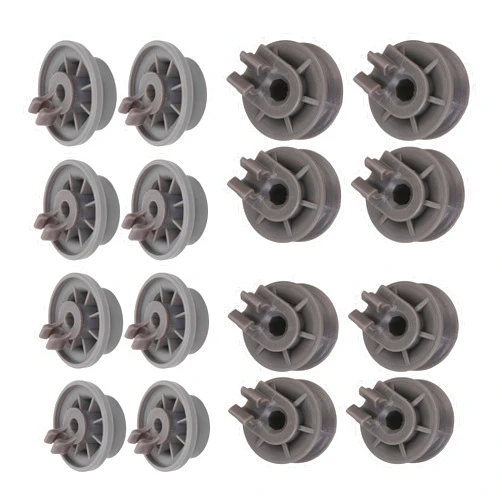 Walmine 8 Pieces Plastic 165314 Dishwasher Lower Rack Roller & 4581DD3002A Upper Roller Wheel Replacement for Kenmore