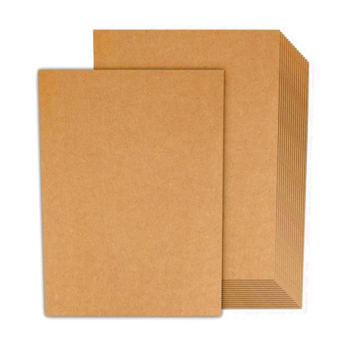 Goefun 100 Sheets Kraft Paper Brown Cardstock 8.5 x 11, Goefun 80lb Card Stock Printer Paper for Invitations, Menus, Crafts, DIY Cards