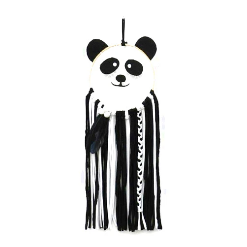 Luckystar4you Panda Father and Mother Shaped Dream Catcher Pendant Bedroom Decoration
